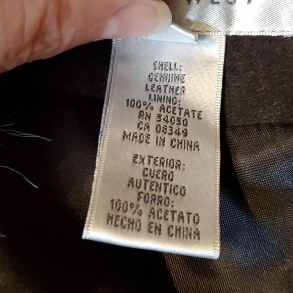 Nine West Leather Vest with Faux Fur Size M - Picture 7 of 7